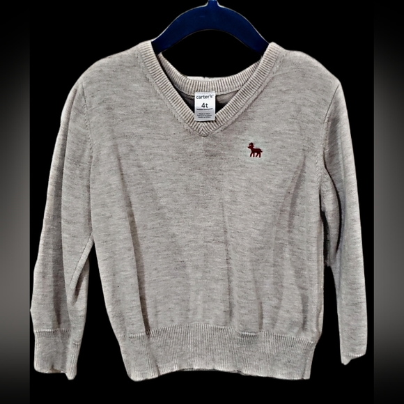 Carter's Cream Colored Size 4T Boy Sweater - Picture 1 of 3